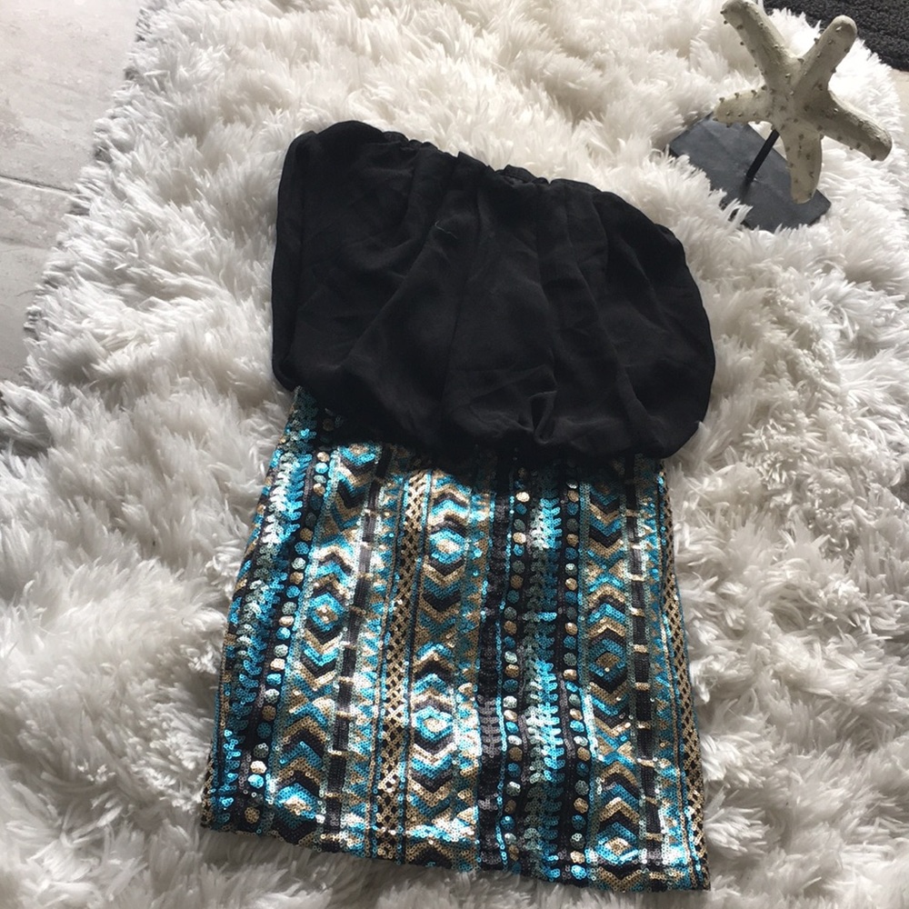 Strapless party dress